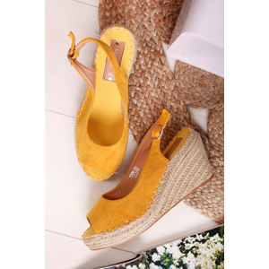 Žluté platformové sandály Sybille
