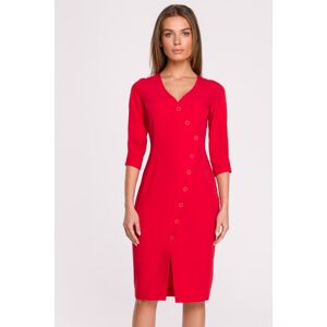 Červené midi šaty S295