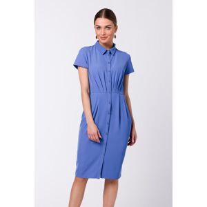 Modré košilové šaty S335