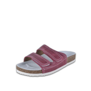 Dámské fialovo-bílé pantofle Barea 046055