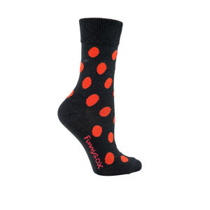 Dámské černo-červené ponožky RossoNero