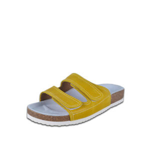 Dámské žluto-bílé pantofle Barea 010055