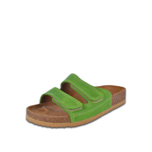 Dámské zeleno-hnědé pantofle Barea 008055