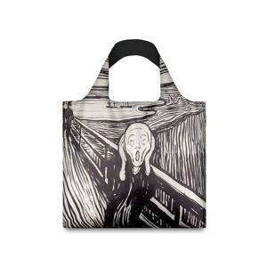 Černo-bílá taška Loqi Edvard Munch The Scream