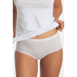 Bílé bavlněné kalhotky Casual Comfort Maxi