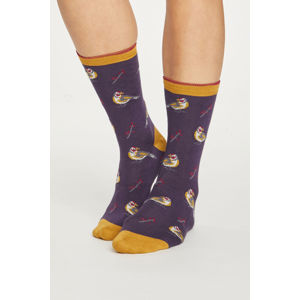 Fialové ponožky British Birds Socks
