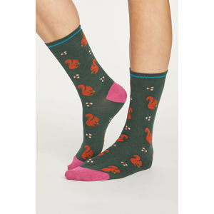 Zelené ponožky Squirrel Socks