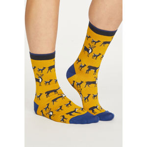 Modro-žluté ponožky Animal Kin Socks