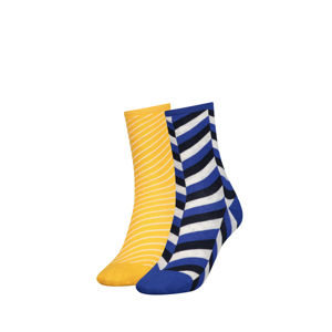 Modro-žluté ponožky Herringbone - dvojbalení