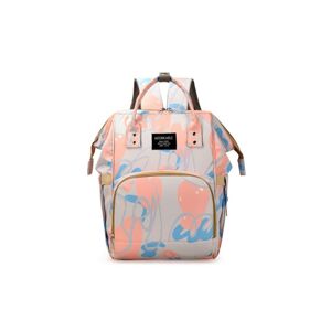 Béžovo-růžový vzorovaný batoh Melody