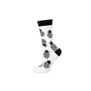 Dámské černo-bílé ponožky Pineapple