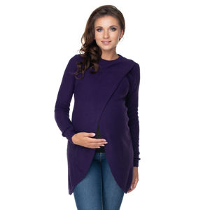 Tmavě fialový těhotenský pulovr 70027