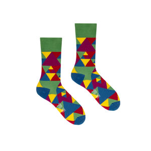 Vícebarevné ponožky Colorful Triangles